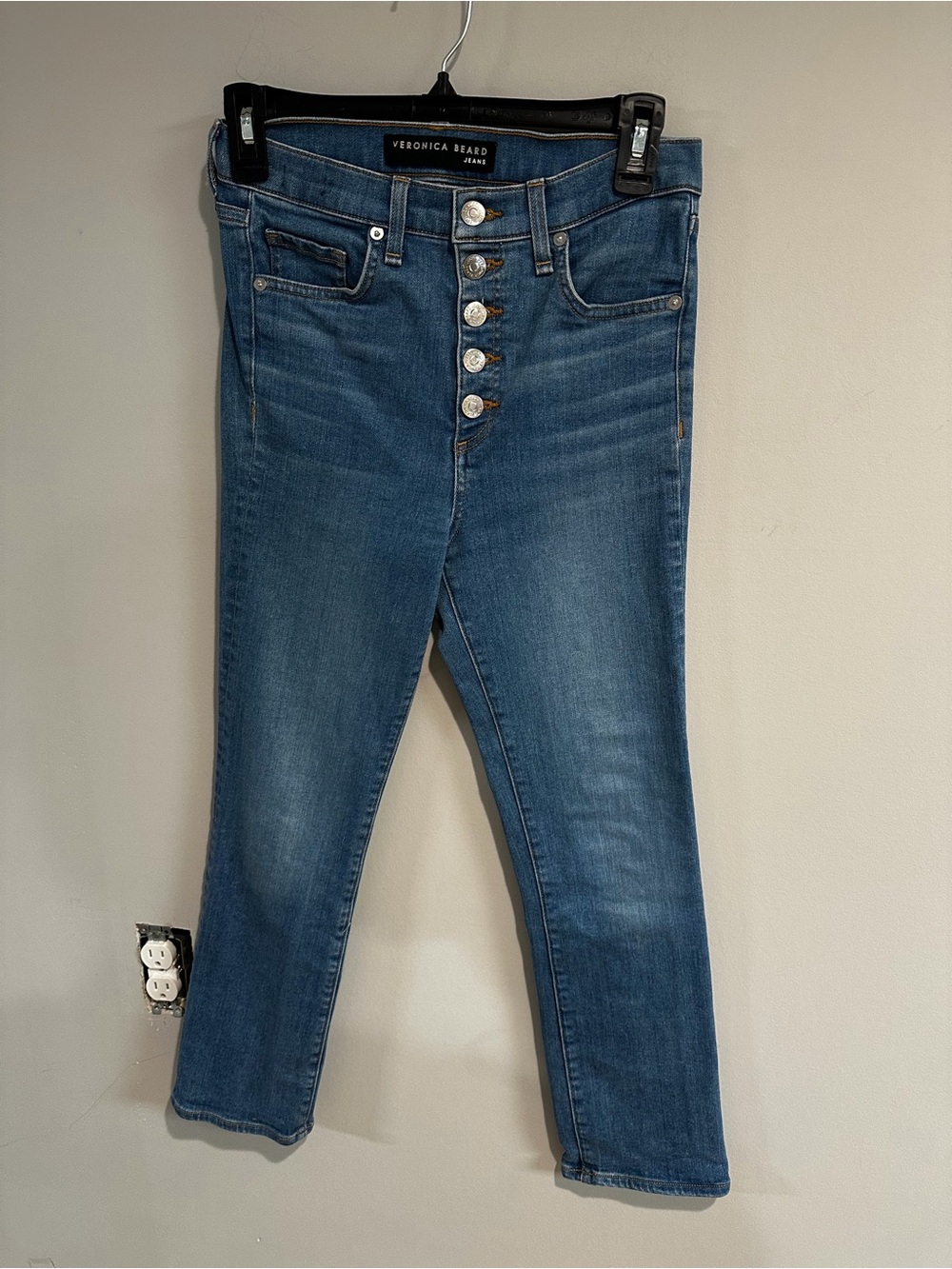 Veronica Beard Women's Blue Button-Fly Jeans | Size 25